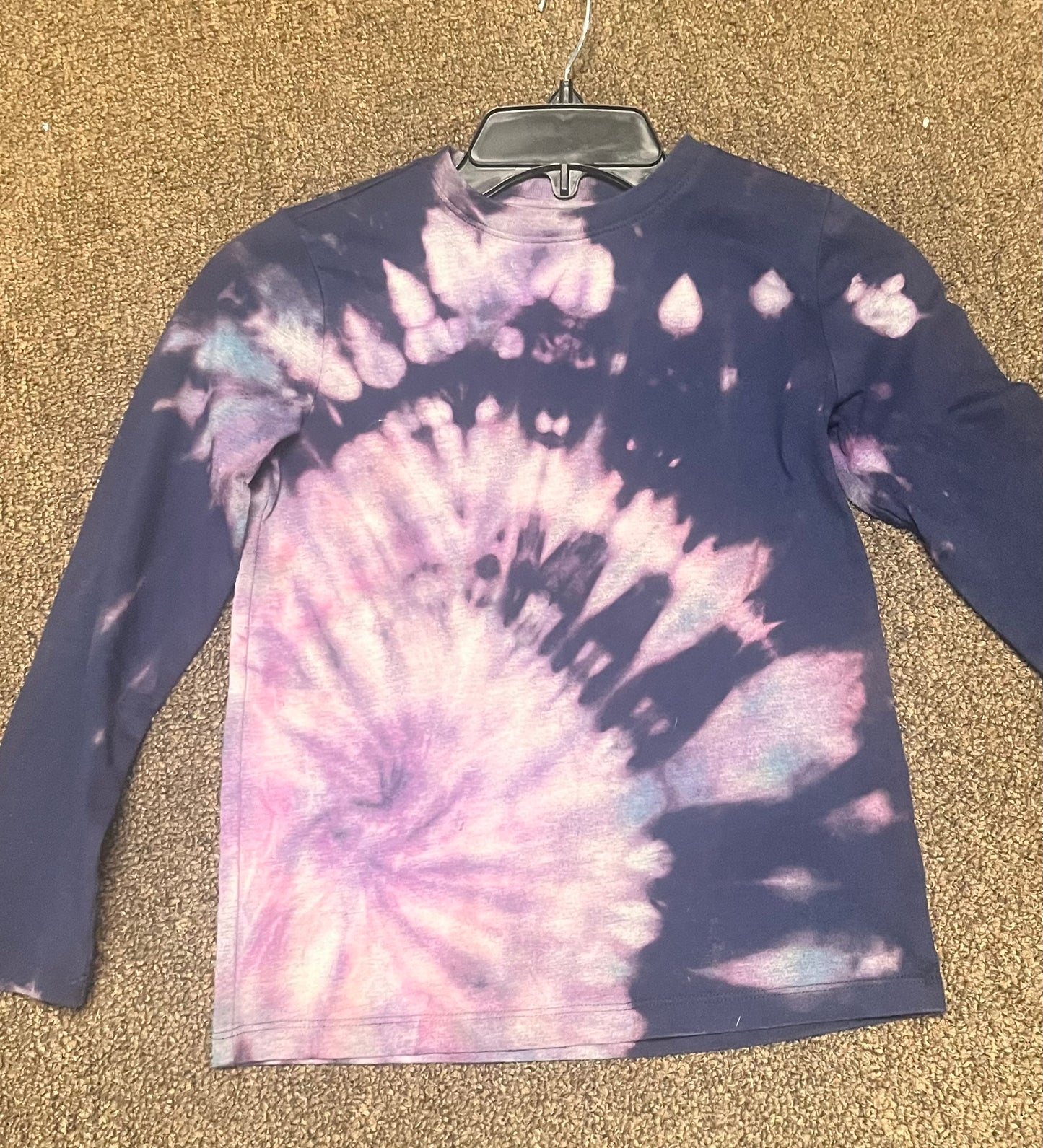 Kids reverse long sleeve tie-dye