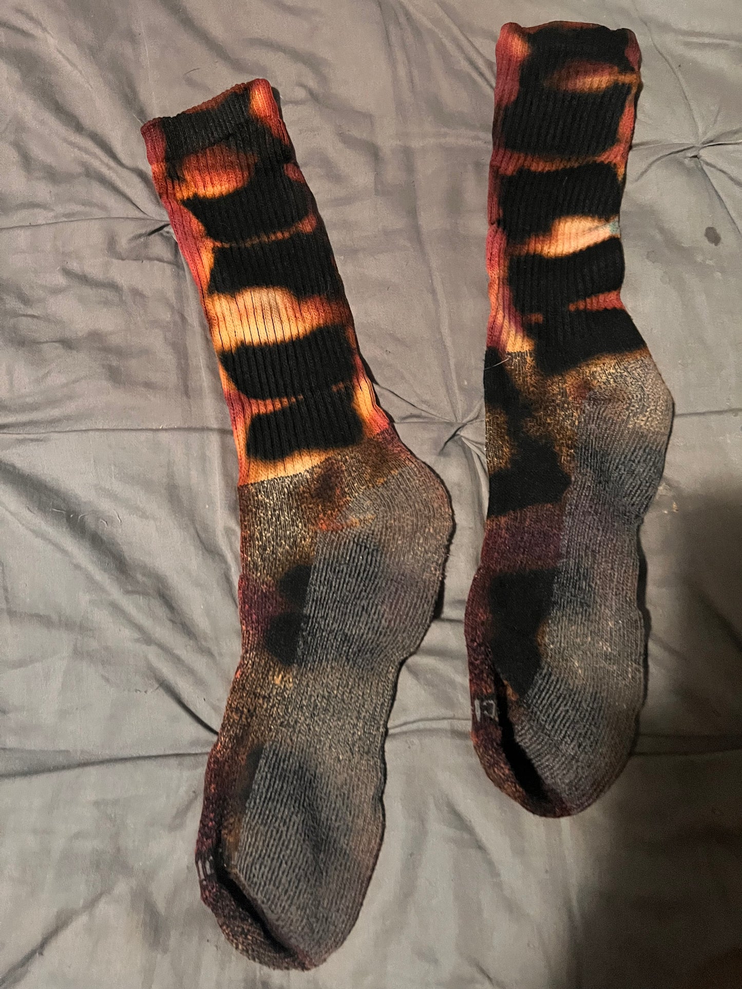 Socks - reverse tie dye LONG